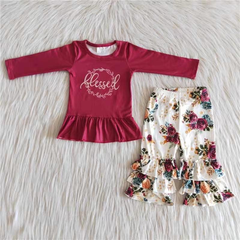 Blessed Girls Floral Set