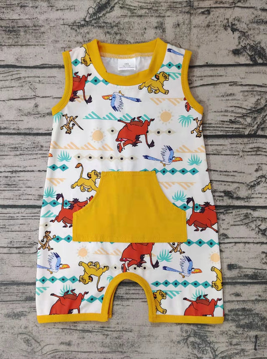 SR0026 Cartoon Kids Romper