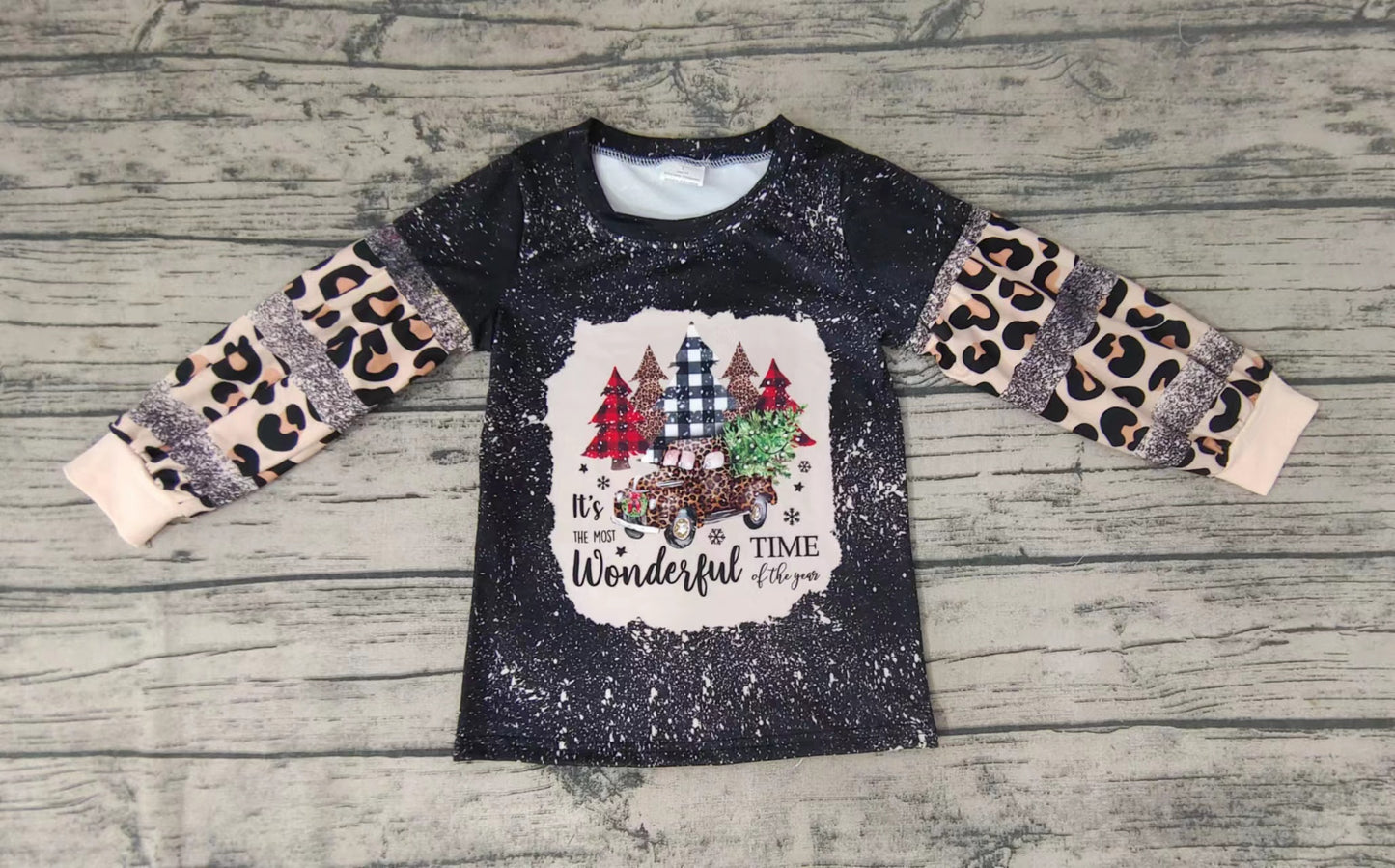 BT0037 Christmas Tree Long Sleeve Shirts Top