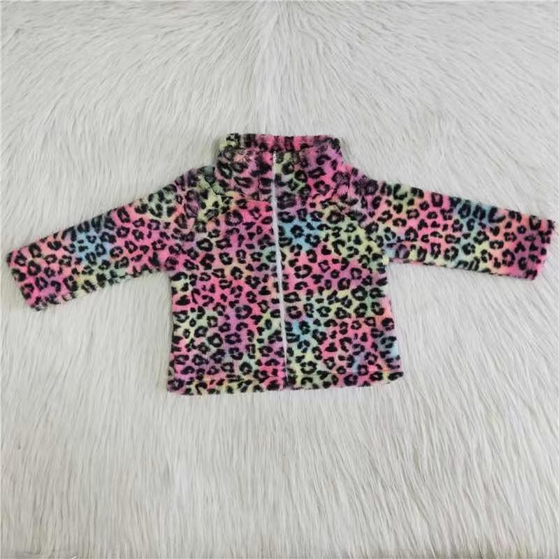 Tie Dye Leopard Print Long Sleeve Fall/Winter Pullover