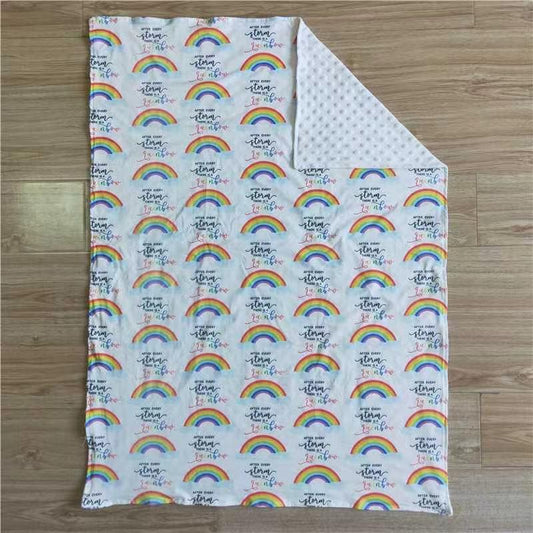 Rainbow Print Baby Kids Hot Sale Children Causal Blanket