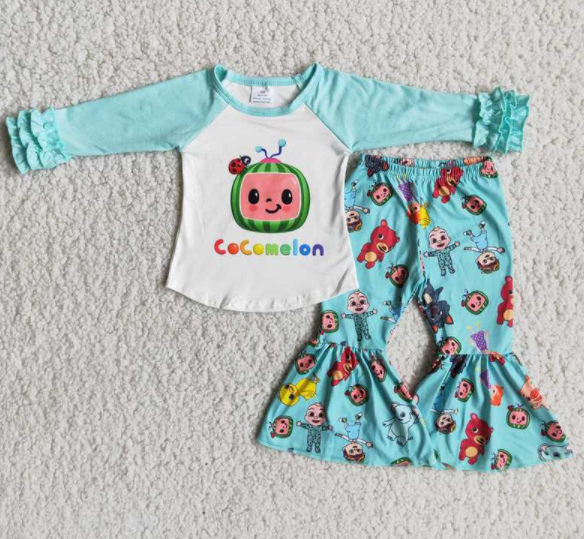 6 B10-38- Melon Cartoon Kids Clothing