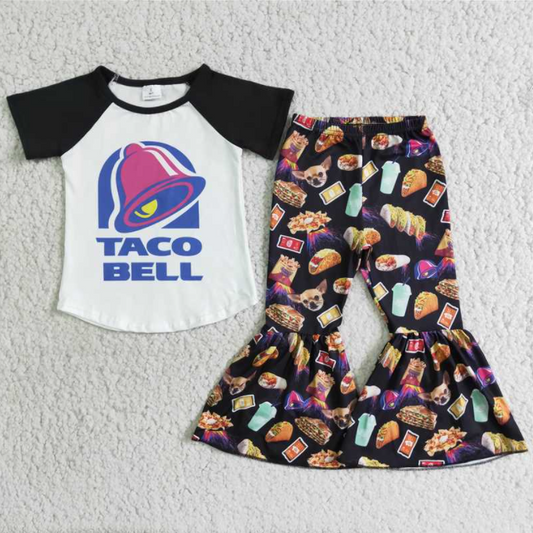 D5-18 taco bell Baby Girls Bell Outfits