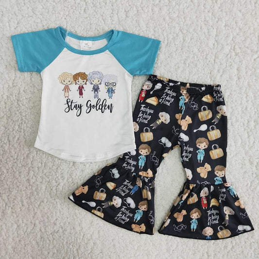 C6-23 Stay Short Sleeve Baby Girls Outfits