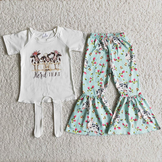 Heifer Band Girls Floral Print Girls Outfits