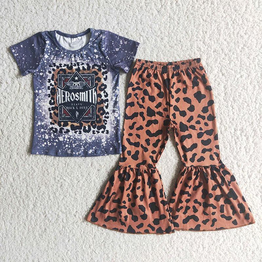 Fashion Bleach Design Match Leopard Print Set