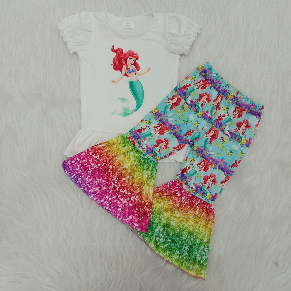 Mermaid Colorful Baby Girls Outfits