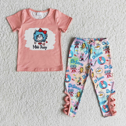 Miss Thing Dr Short Sleeve Cartoon Girls Set