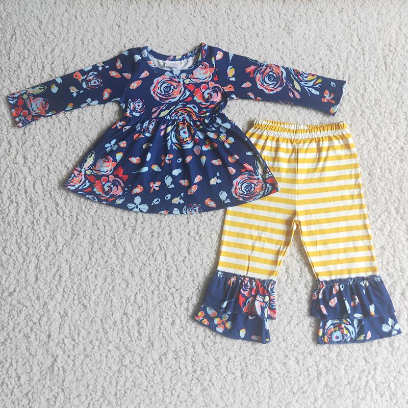 Navy Floral Set