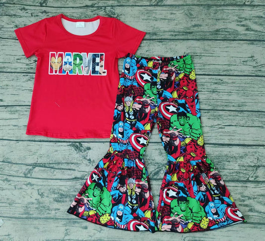 GSPO0159  Red Cartoon Hero Girls Outfits